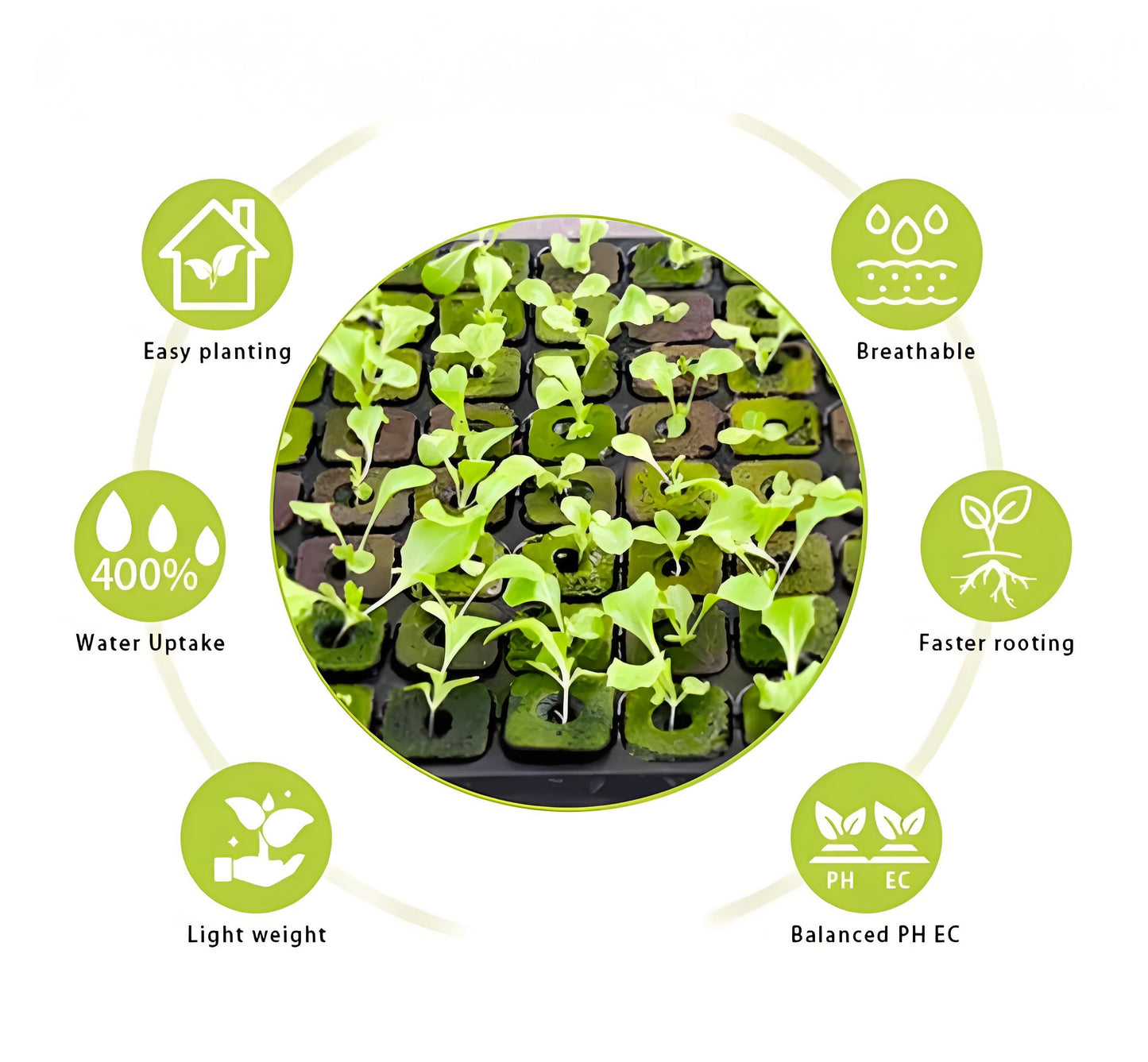 128-Hole Seedling Tray for Growing Media Nursery Substrate